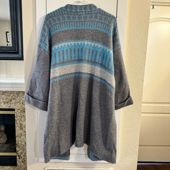 Sundance Quiet Isle Cardigan Sweater Cashmere Wool Blend Southwestern Large - Picture 4 of 9